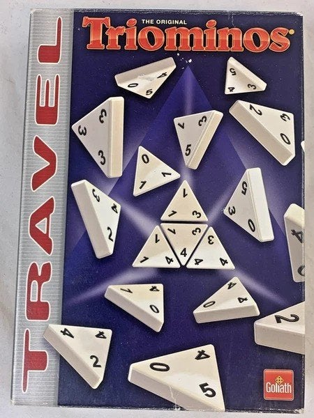 Goliath Triominos Travel Reiseditie Gezelschapsspel compleet, Hobby en Vrije tijd, Verzenden, Een of twee spelers, Goliath, Zo goed als nieuw