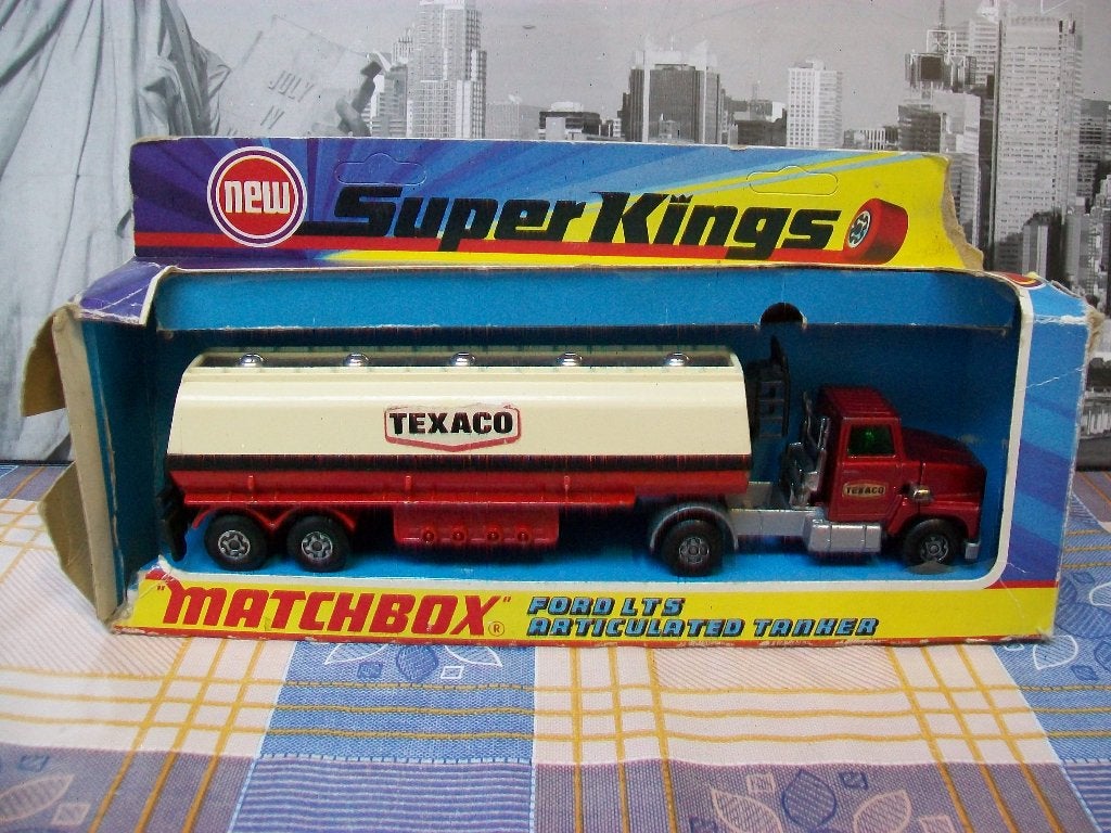 Matchbox Super Kings K-115 K-16-18 Ford Texaco Tanker 1973, Verzamelen, Automerken, Motoren en Formule 1, Gebruikt, Auto's, Ophalen of Verzenden