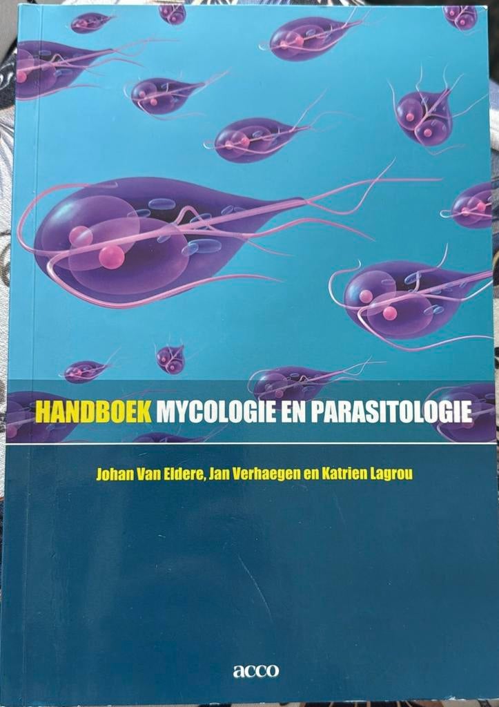 Handboek mycologie en parasitologie – Van Eldere & Verhaegen, Boeken, Ophalen of Verzenden, Zo goed als nieuw