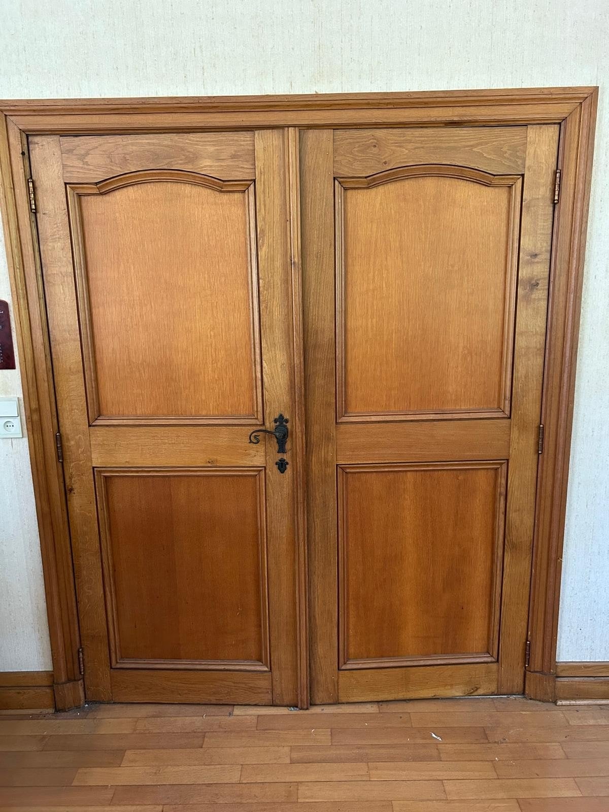 dubbele houten deur, Huis en Inrichting, Kasten | Computermeubels, Ophalen