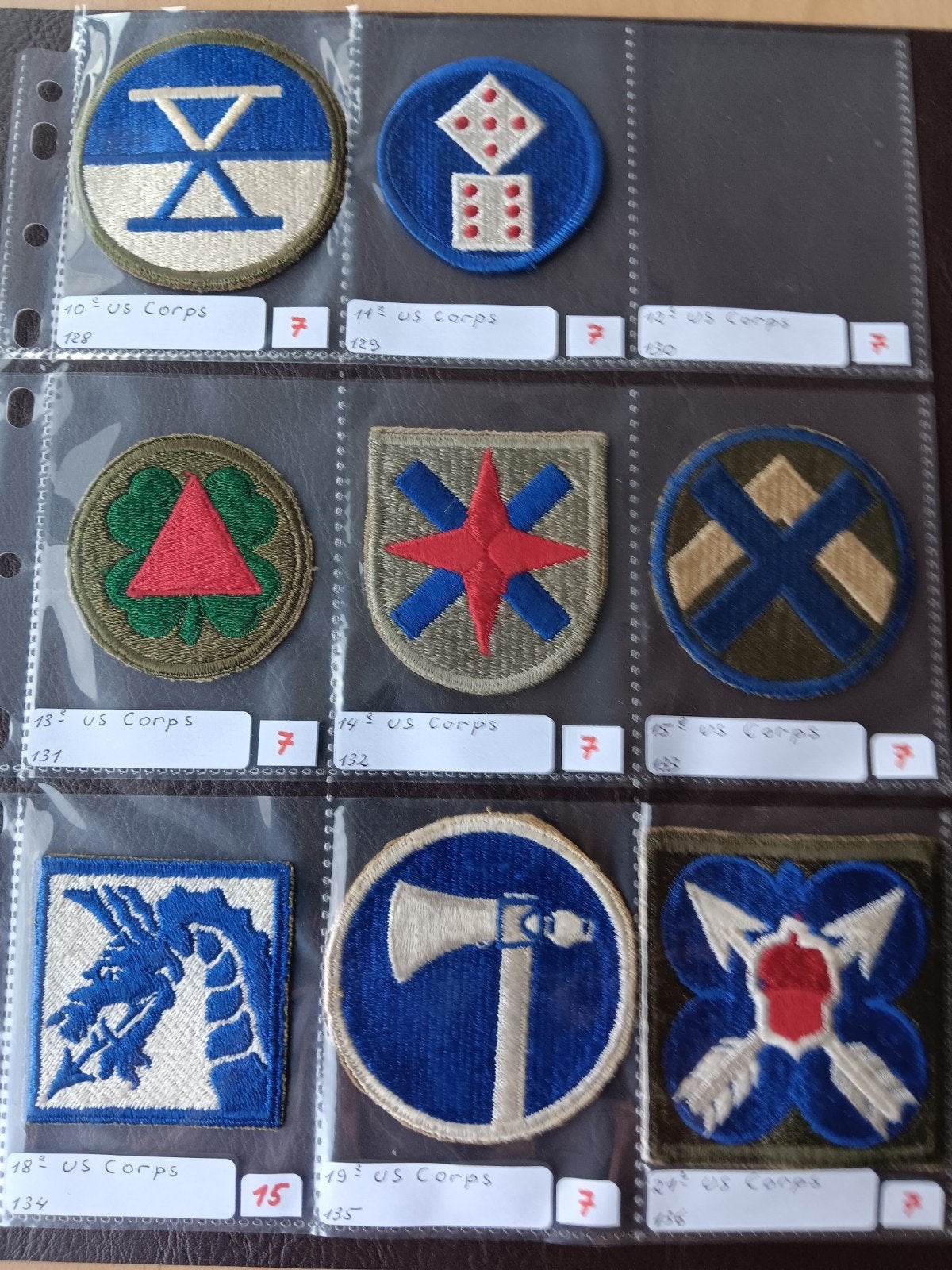 us ww2 patches, Enlèvement ou Envoi