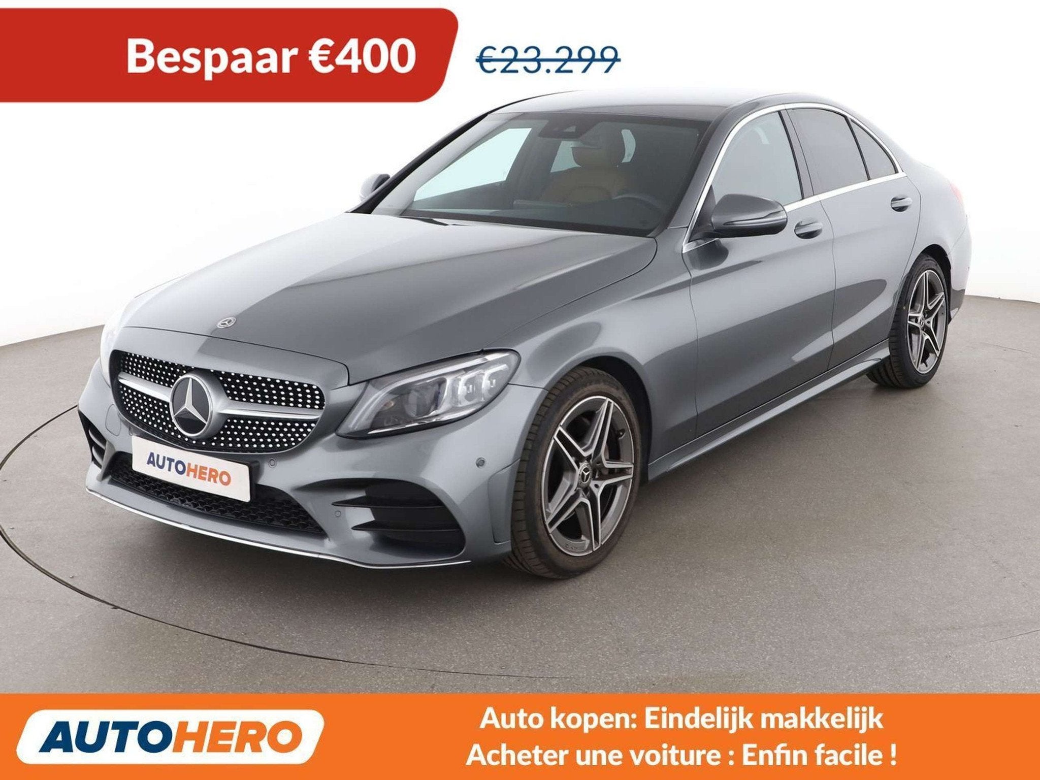 Mercedes-Benz C-Klasse 180 C 180 CGI AMG Line (bj 2019), Auto's, Automaat, 4 deurs, Achterwielaandrijving, Euro 6