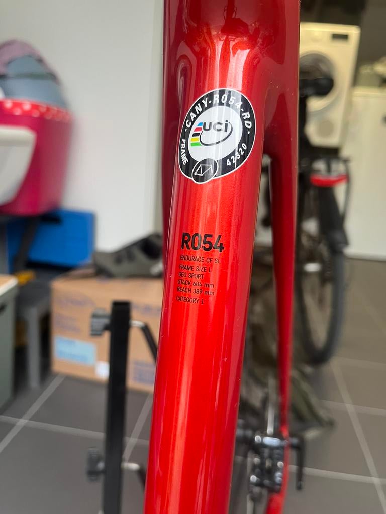 Canyon koersfiets rood maat L, Fietsen en Brommers, Fietsen | Racefietsen, Ophalen, Gebruikt, Heren, Overige merken