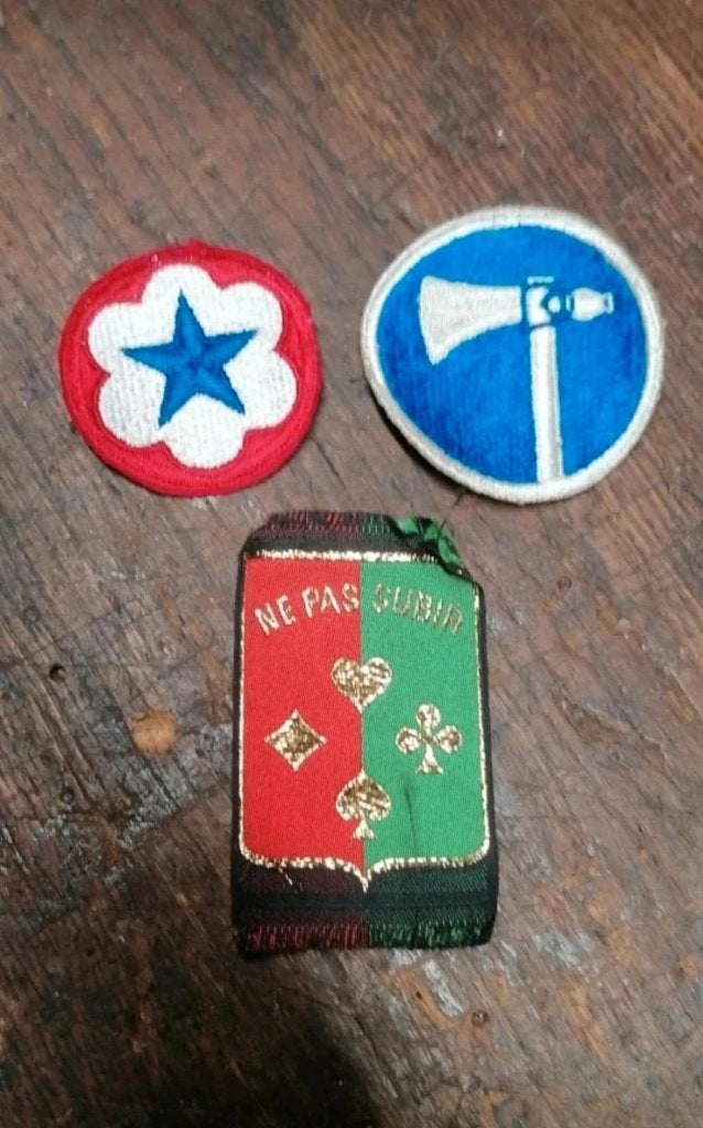 Patch écusson militaire US Américain WW2 france Indochine, Collections, Envoi, Autres, Emblème ou Badge
