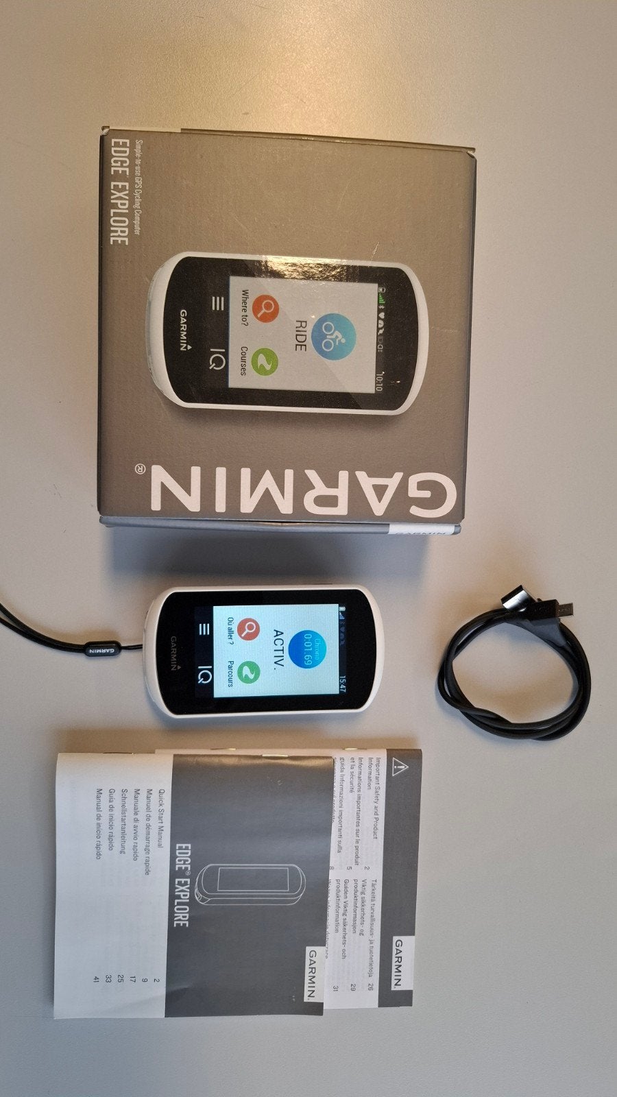 Garmin Edge Explore en très bonne état avec boîte, Vélos & Vélomoteurs, Enlèvement ou Envoi