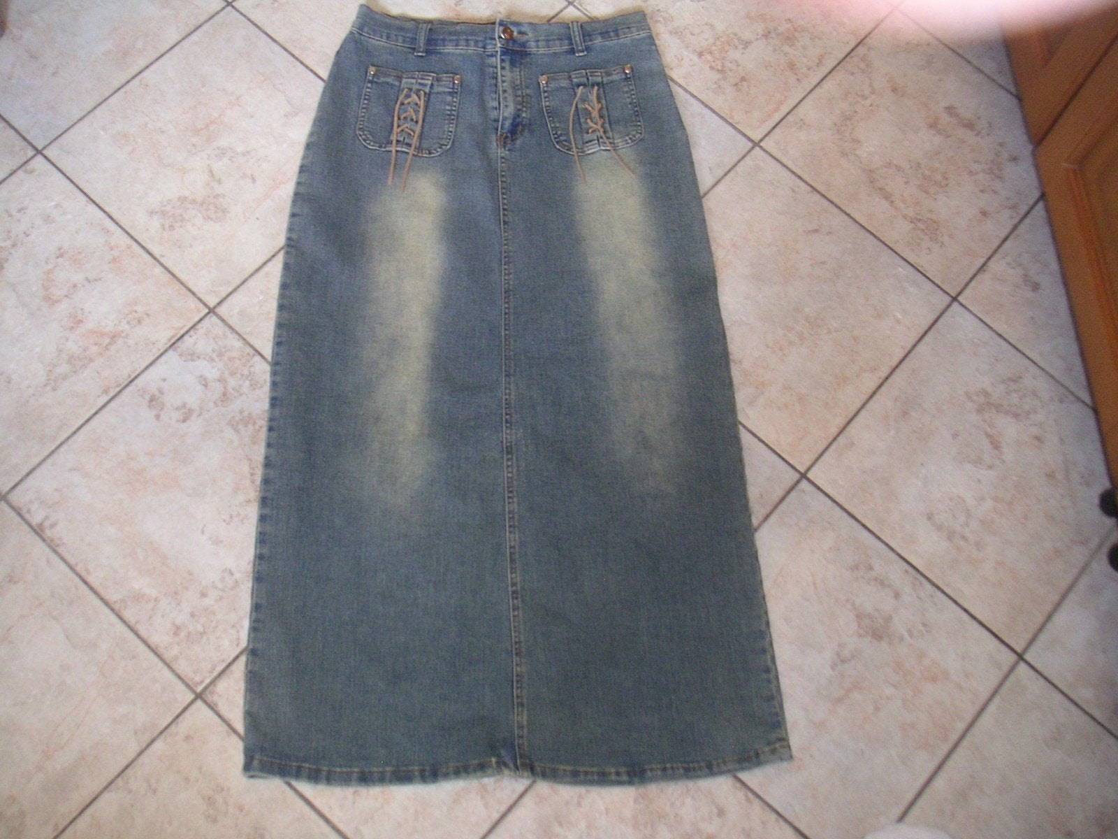 lange jeansrokken, Ophalen of Verzenden, Maat 42/44 (L)