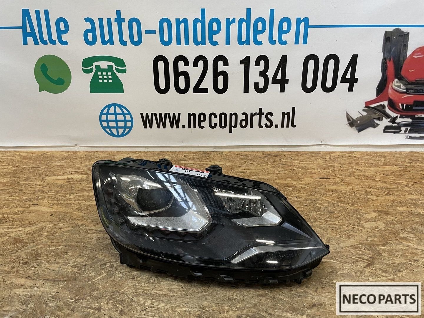 VW SHARAN 7N1 7N XENON LED KOPLAMP RECHTS ORIGINEEL 7N194175, Gebruikt, -, Volkswagen, -