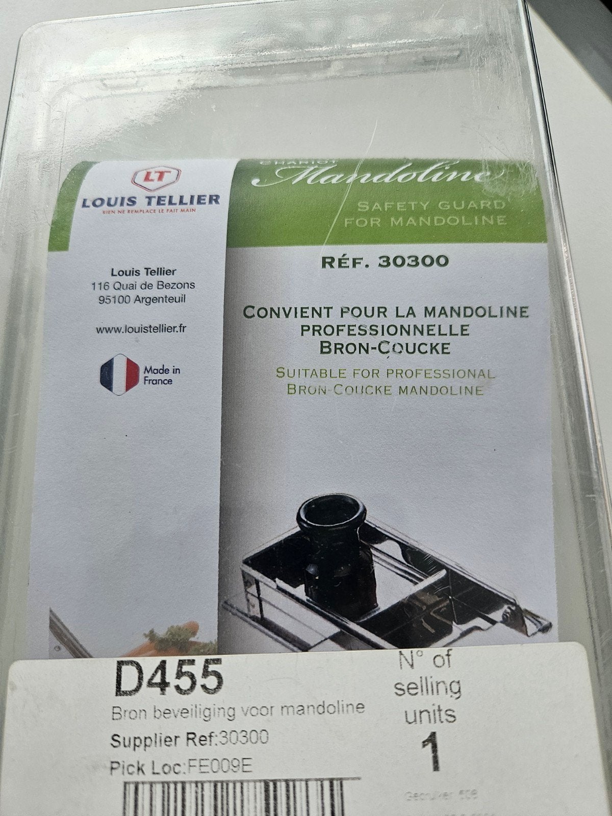 Handbeschermer voor mandoline Louis Tellier, Snijmachine, Ophalen, Nieuw, Metaal