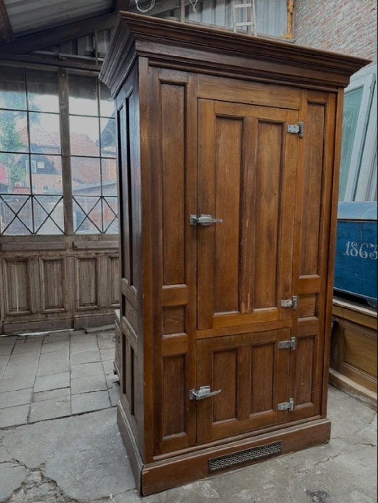 oude ijskast nieuwe koelkast antieke houten klooster, Enlèvement