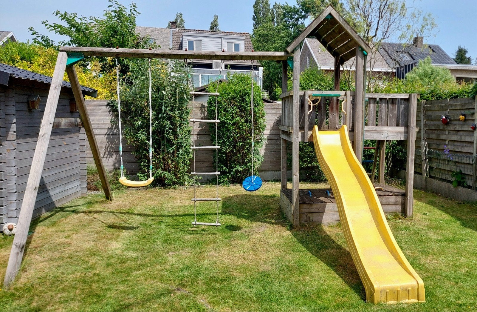 Jungle Gym Mansion : plateforme double, toboggan, balançoire, Enlèvement, Bac à sable