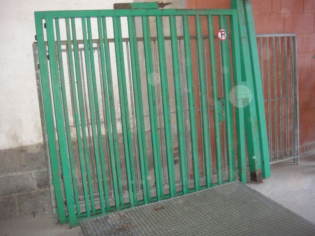 zwaar metalen hek, Jardin & Terrasse, Clôtures de jardin, Enlèvement, Utilisé, Fer, Autres types