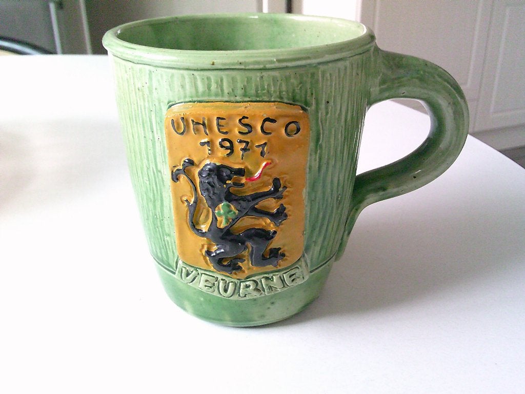 grote mok vlaams aardewerk unesco 1971 veurne, Antiek en Kunst, Ophalen