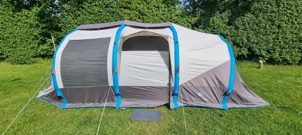 Opblaasbare tent voor 6 personen AirSeconds 6.3 Decathlon, Ophalen, Gebruikt, Tot en met 6