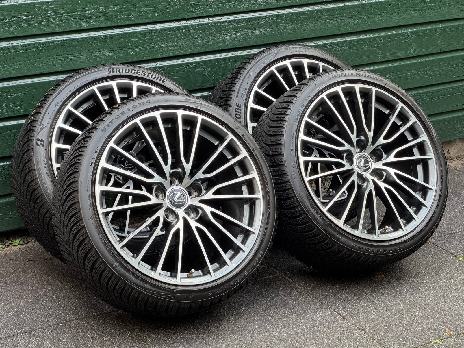 Originele 19" BBS Forged breedset Lexus RC-F, 18 inch, Gebruikt, 255 mm, Banden en Velgen