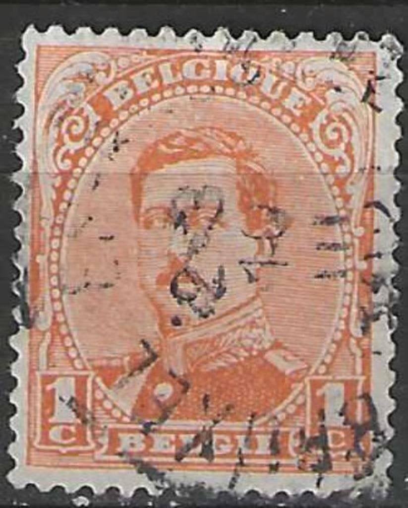 Belgique 1915 - Yvert/OBP 135 - Roi Albert Ier (ST), Timbres & Monnaies, Timbres | Europe | Belgique, Envoi, Affranchi, Oblitéré