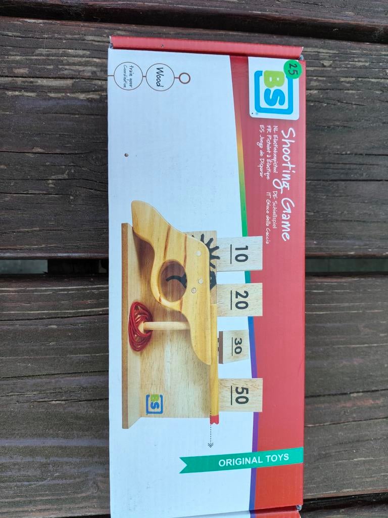 Elastieken pistool hout nieuw, Ophalen of Verzenden