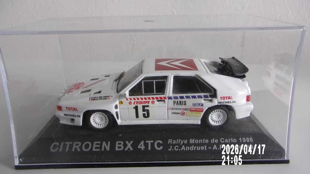 CITROËN BX 4TC ANDRUET M-C 86.IXO 1/43 BECQUET TRANSFORME !, Ophalen of Verzenden, Gebruikt, Auto, Overige merken