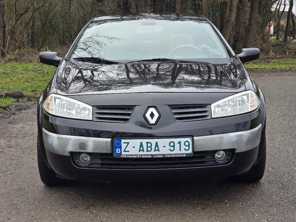 Renault Mégane Cabrio AUTOMAAT - 2.0i - 2004 - Leder,Digi AC, 4 zetels, Beige, Cabriolet, Zwart