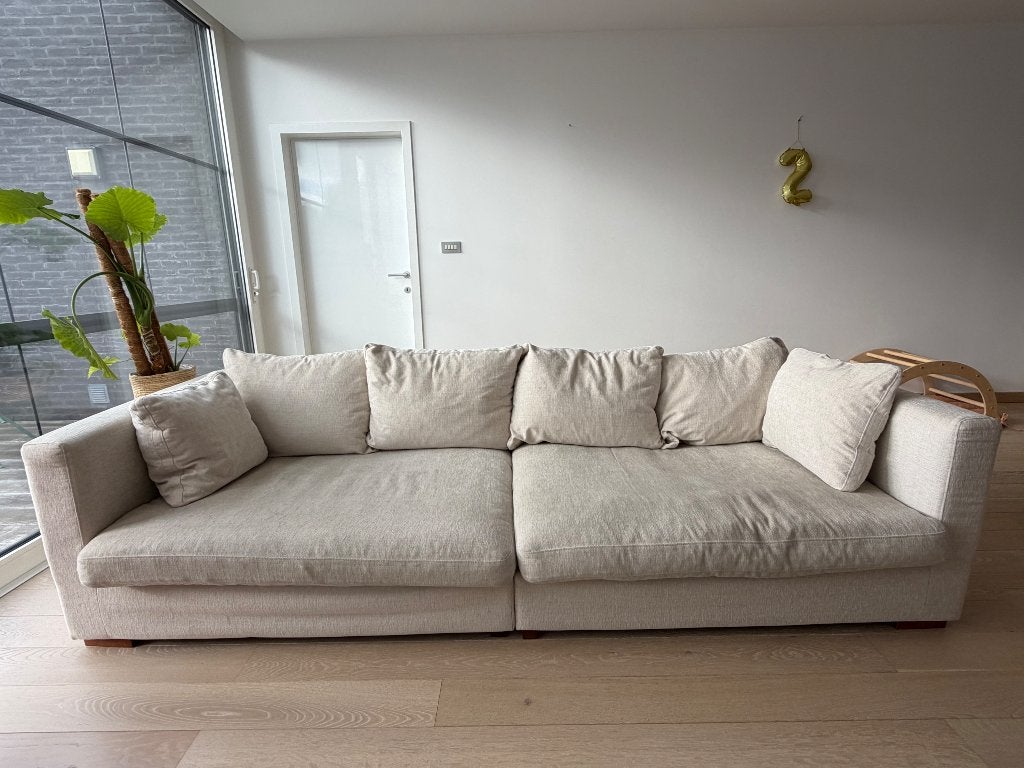 Comfortabele en gezellige zetel (min. 3 personen), Trois personnes, 100 à 125 cm, 250 à 300 cm, Banc droit