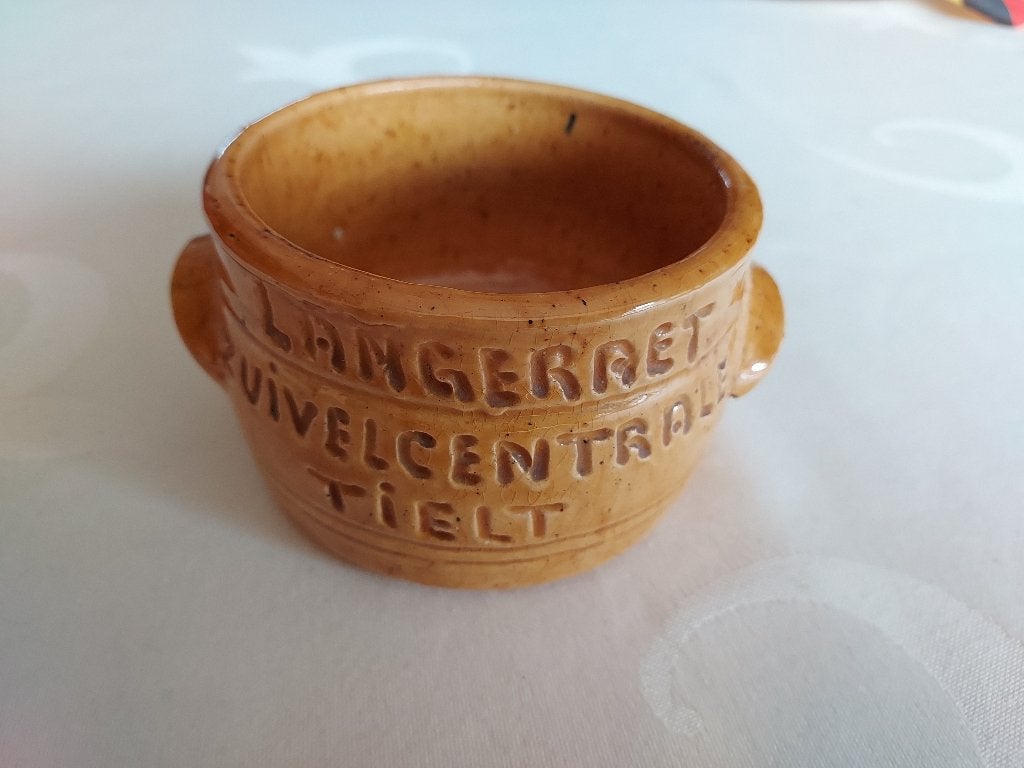 oud boterpotje van zuivel Langeraet Tielt, Verzenden
