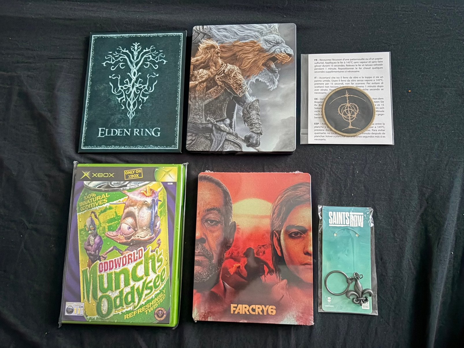 Elden ring / far cry 6 / saint row collector items, Consoles de jeu & Jeux vidéo, Enlèvement ou Envoi, Comme neuf