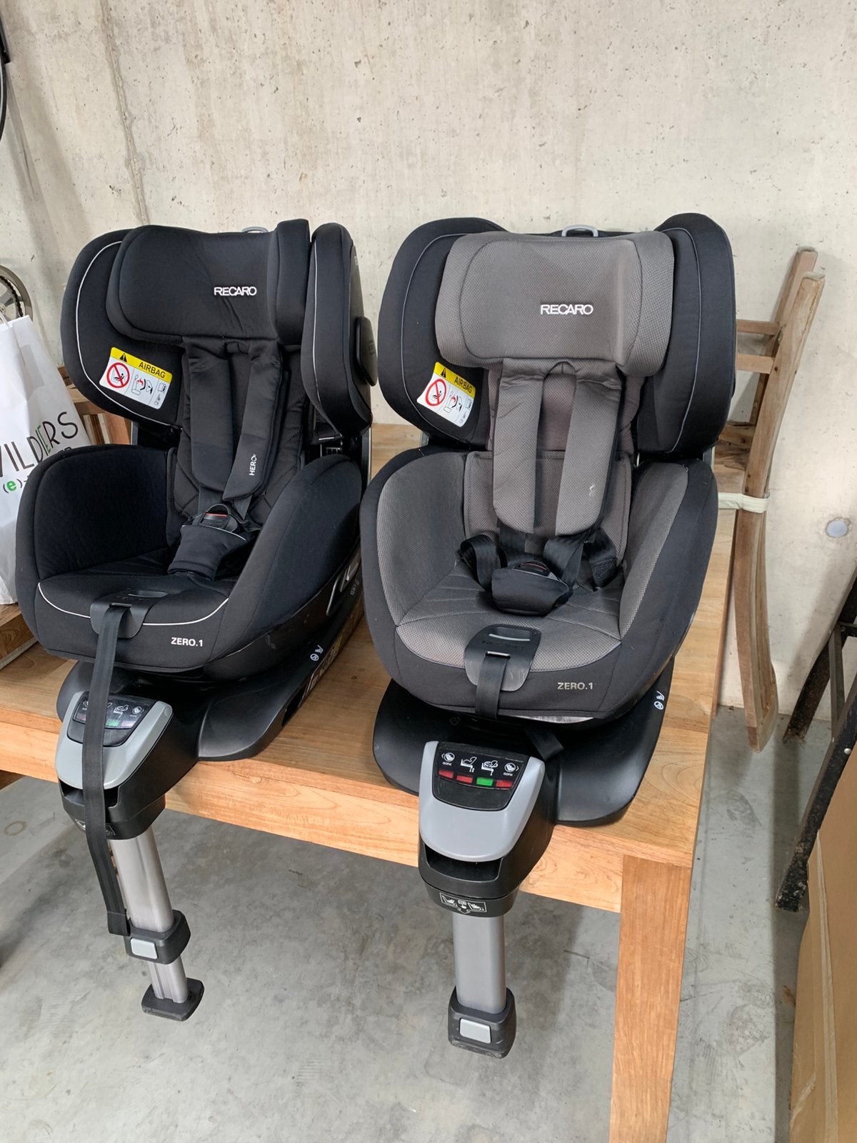 Recaro zero 1 autostoel isofix 2 stuks, Enlèvement, Comme neuf, Isofix