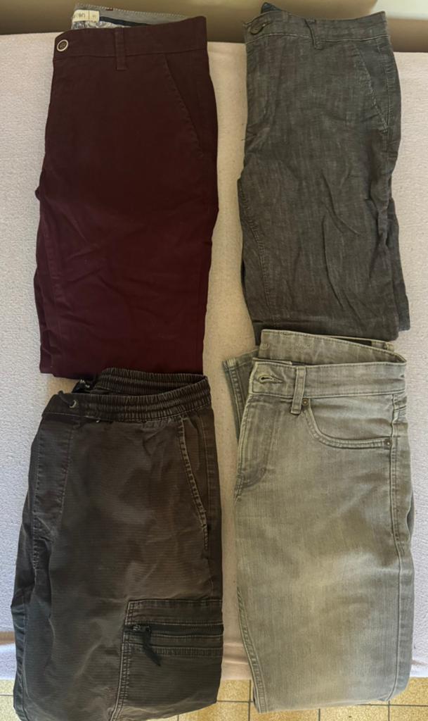 4 Broeken (Maat M, W:32 L:32), Kleding | Dames, Dames-kledingpakketten, Ophalen, Zo goed als nieuw, Maat 38/40 (M)