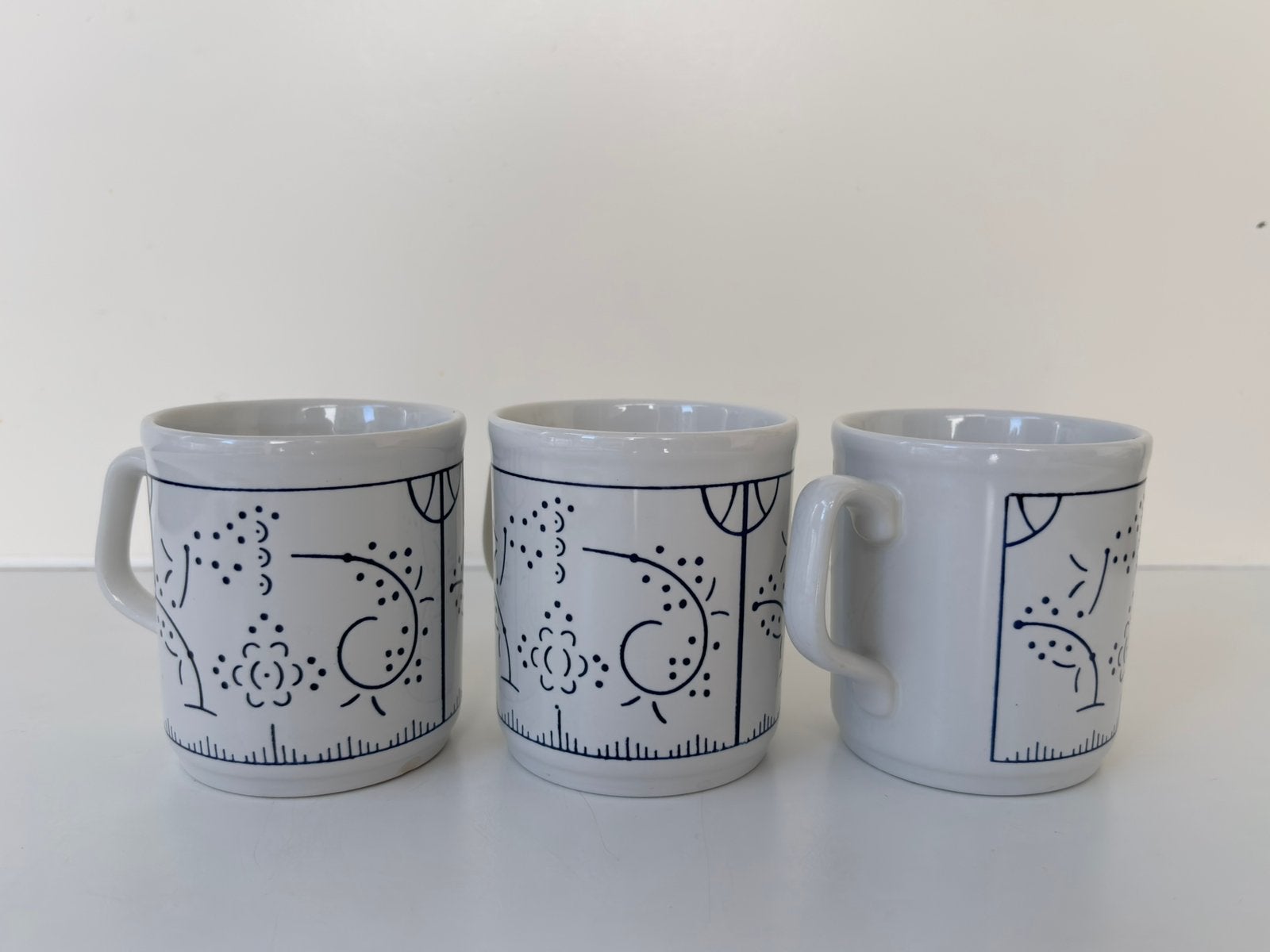 Vintage Boch Belgium Copenhague mokken, Ophalen, Gebruikt, Villeroy & Boch, Mok
