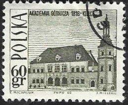 1 Postzegel Polen 1966 Toerisme, Postzegels en Munten, Postzegels | Europa | Overig, Gestempeld, Polen, Ophalen of Verzenden