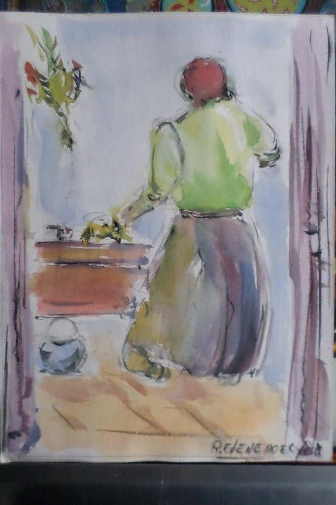 tableau, Antiquités & Art, Enlèvement ou Envoi, Aquarelle