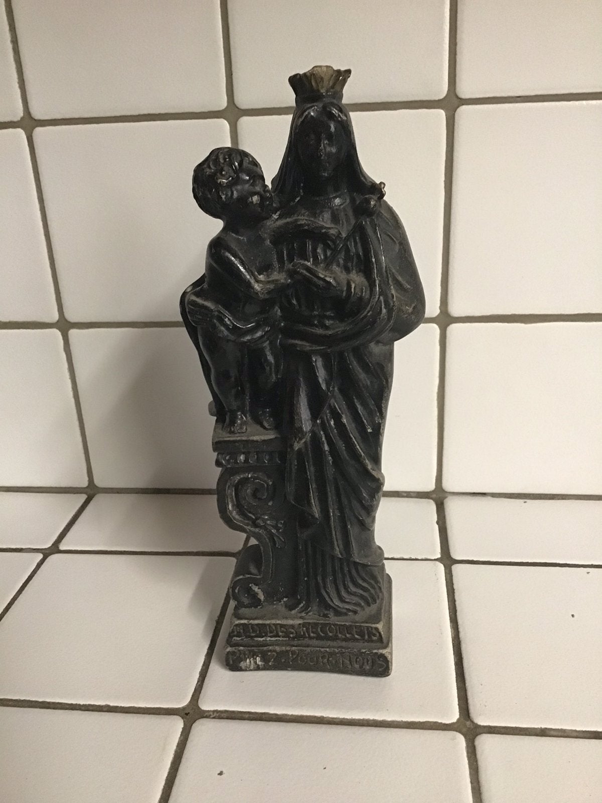 Oud gipsen Mariabeeld Notre Dame des Recollets, Enlèvement ou Envoi