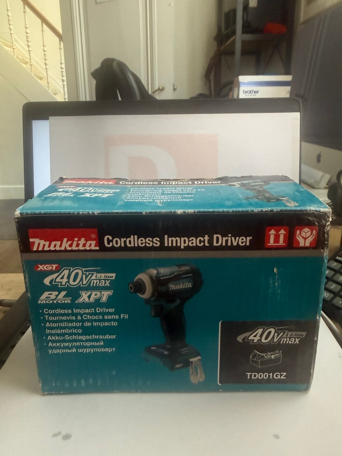Makita TD001GZ TD001GZ Accu-slagmoersleutel 220 Nm 40 V, Enlèvement ou Envoi, Neuf, Foreuse et Perceuse