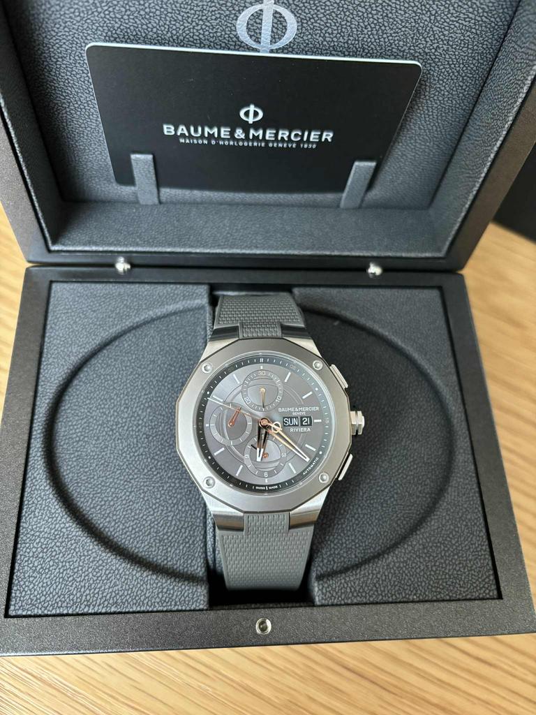 Riviera van Beaume en Mercier, Handtassen en Accessoires, Horloges | Heren, Overige materialen, Polshorloge, Kunststof, Zo goed als nieuw