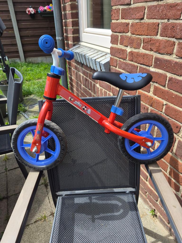 Loopfiets Spiderman, Ophalen, Loopfiets