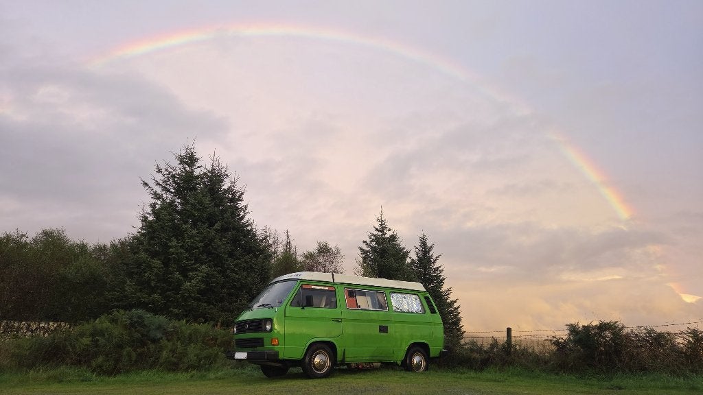 Volkswagen T3 Westfalia Groen, Auto's, Automaat, 1600 cc, Bruin, Particulier