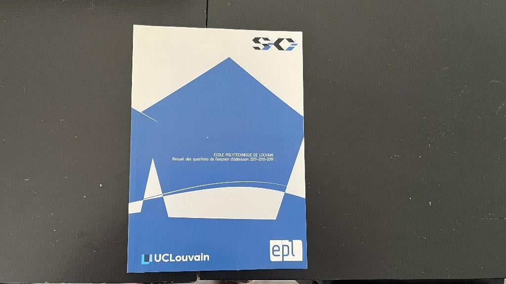 Ecole Polytechnique de Louvain-Questions de l'examen, Enlèvement ou Envoi, Comme neuf