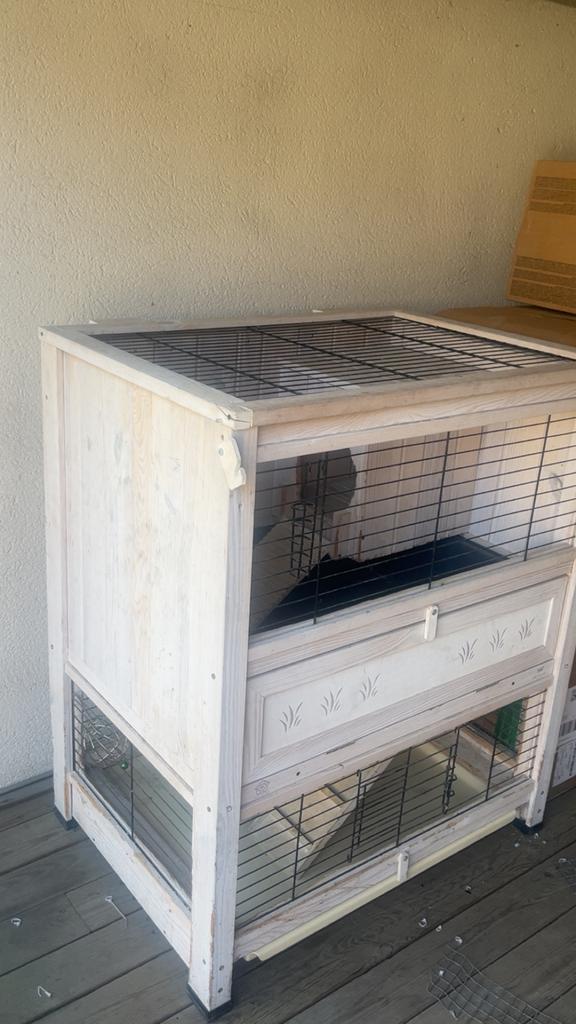 Mooie hok voor konijnen, fretten en cavia’s, Dieren en Toebehoren, Ophalen, Zo goed als nieuw, Hok, Cavia