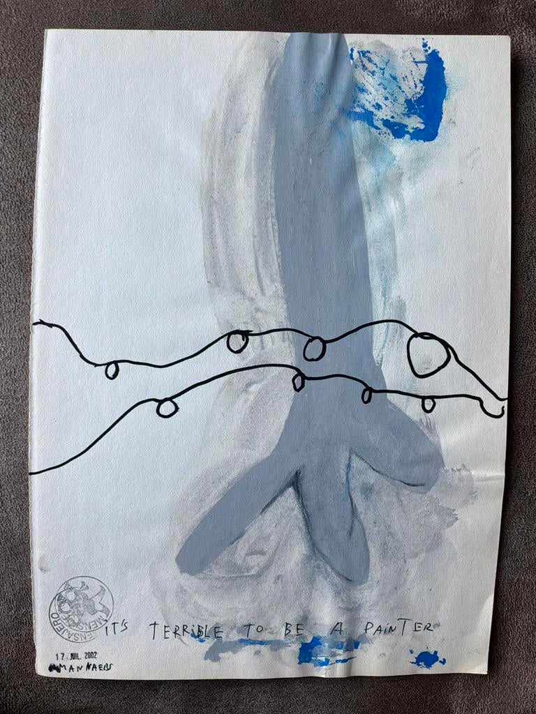Œuvre originale sur papier Werner Mannaers, Enlèvement ou Envoi