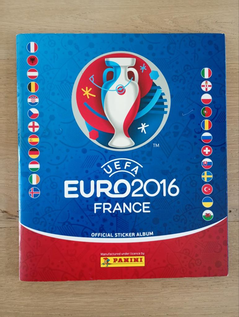 Euro2016 France sticker album PANINI Belgique complet TBE, Enlèvement ou Envoi, Comme neuf, Album d'images