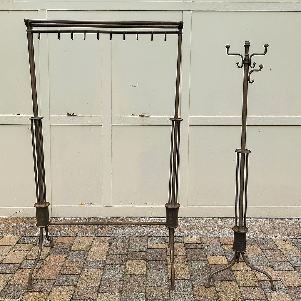 Industriële vintage kapstokken, Ophalen, Gebruikt, 100 tot 150 cm, Metaal