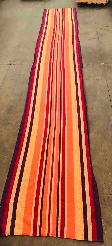 Groot langwerpig kleurrijk kleed 410/67 cm, Ophalen of Verzenden, Gebruikt, Geel, Overige stijlen