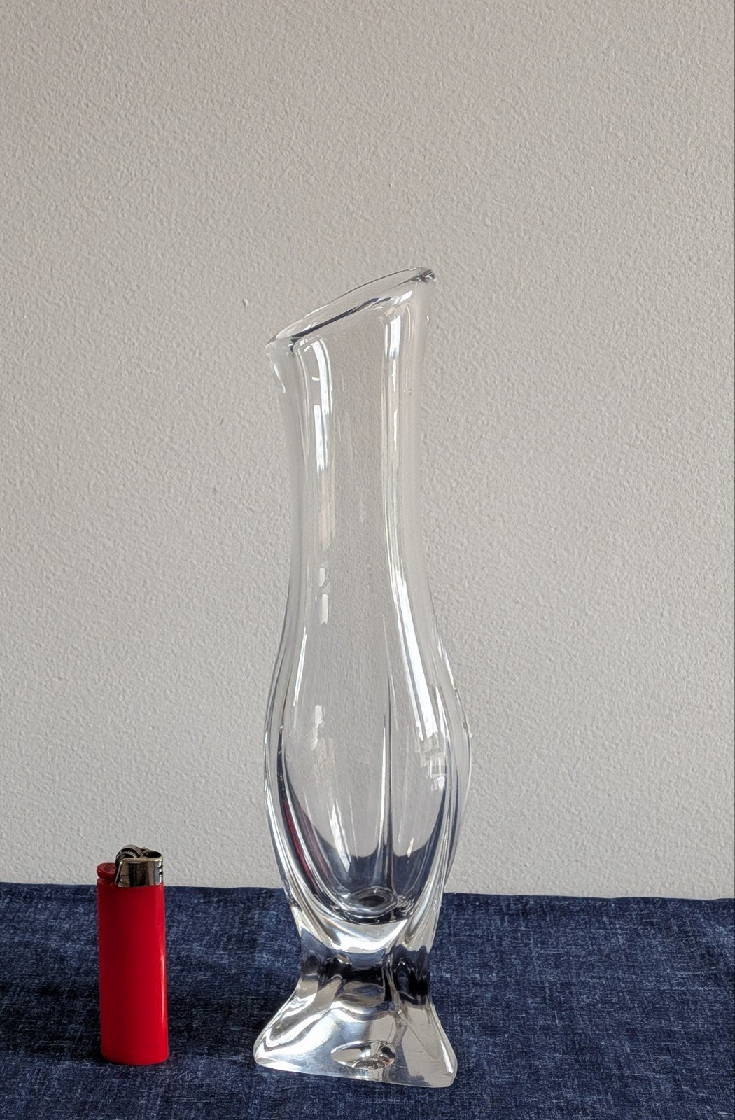 vase soliflore Val Saint Lambert, Antiquités & Art, Enlèvement ou Envoi