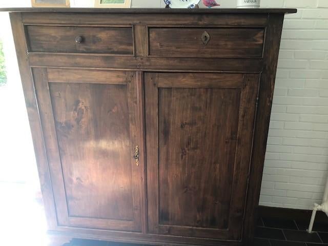 kast met leggers, Huis en Inrichting, Ophalen, Gebruikt, 100 tot 150 cm, Landelijke stijl