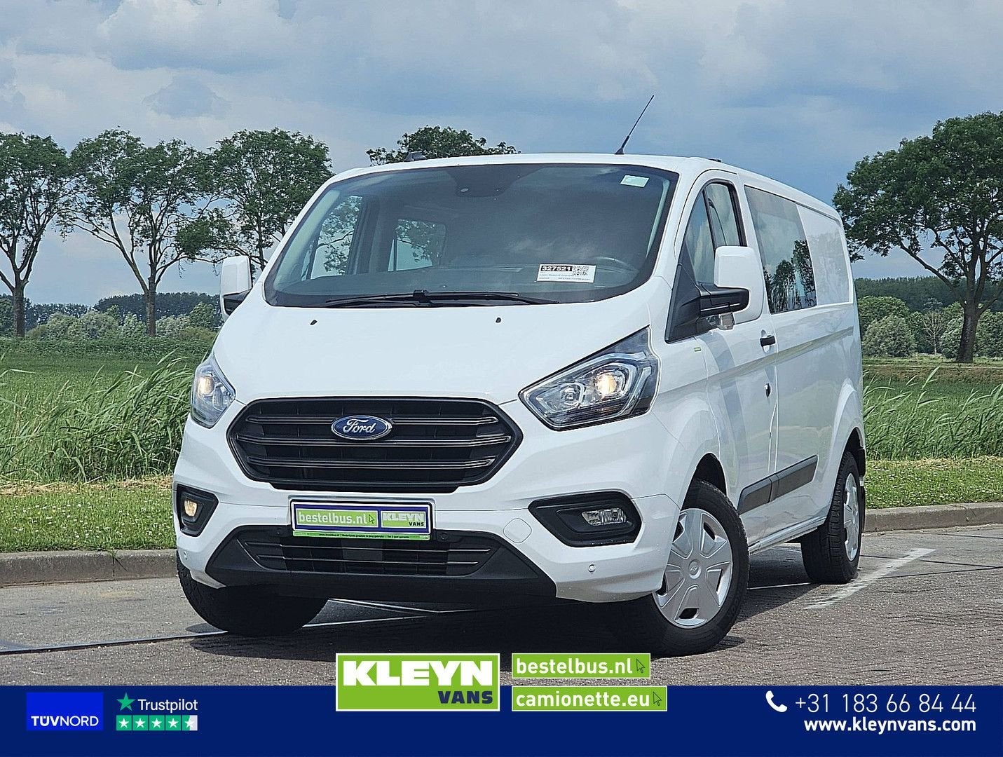 Ford TRANSIT CUSTOM 2.0 L2 Dubbele Cabine AC, Autos, Achat, Entreprise, Boîte manuelle, Diesel