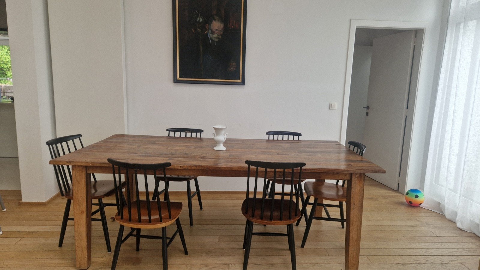 Table bois massif 220  110, Maison & Meubles, Tables | Tables à manger, Enlèvement ou Envoi
