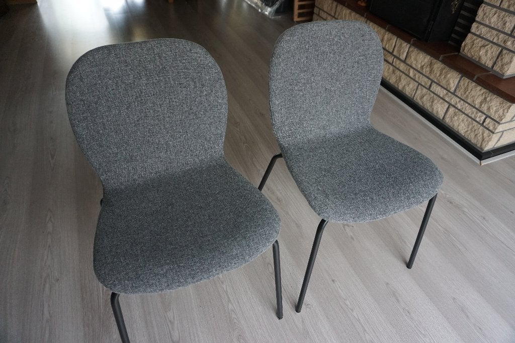 Stoelen 2 St, Maison & Meubles, Chaises, Enlèvement, Gris