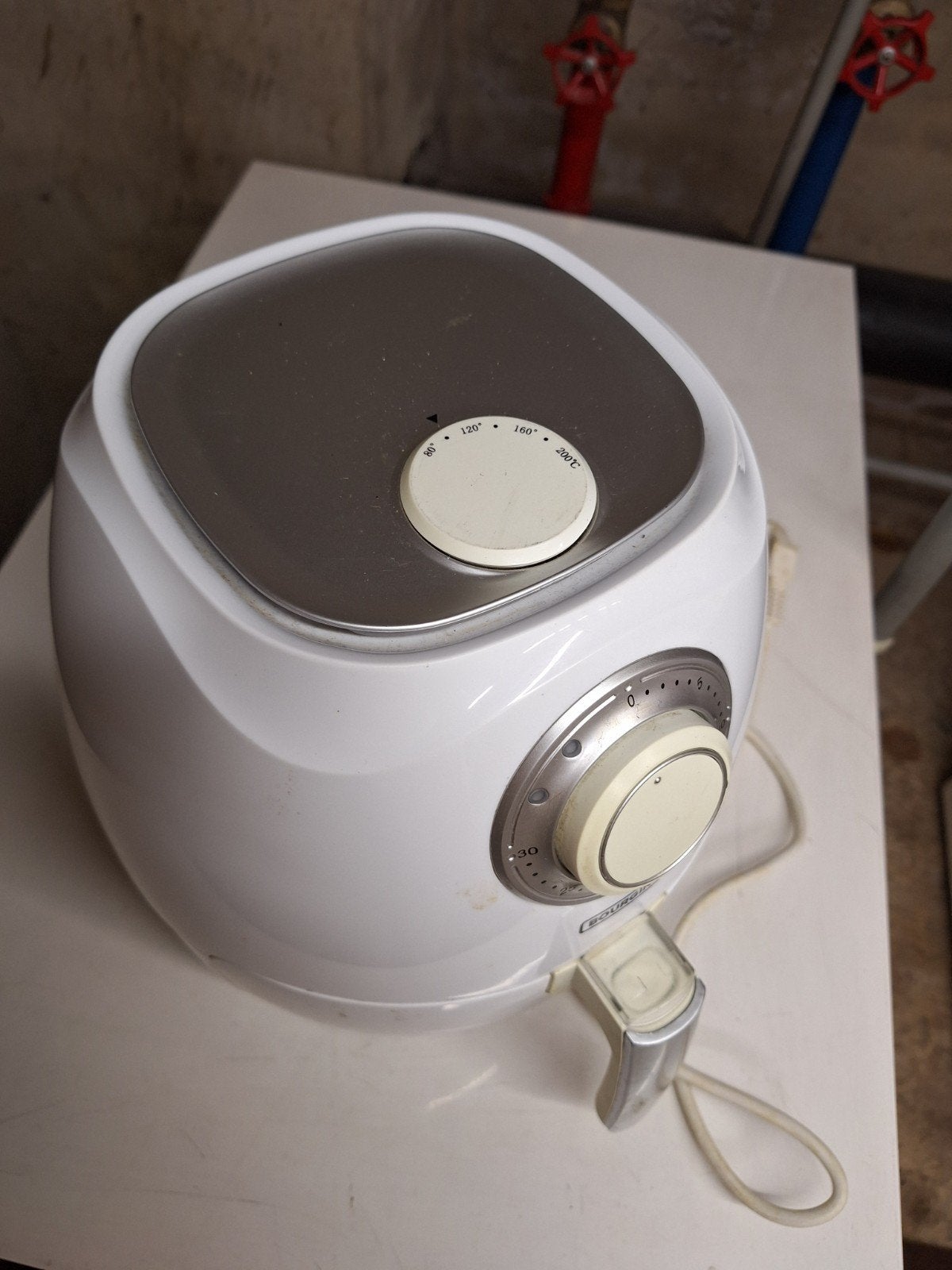 Airfryer Bourgini - fonctionne toujours bien - modèle compac, Enlèvement, Comme neuf, Friteuse à air