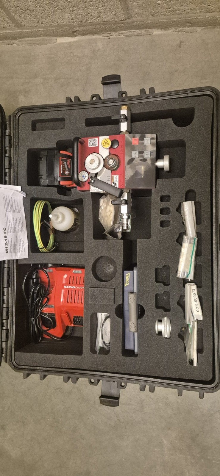 Blaasmachine  Jetting V0, Ophalen
