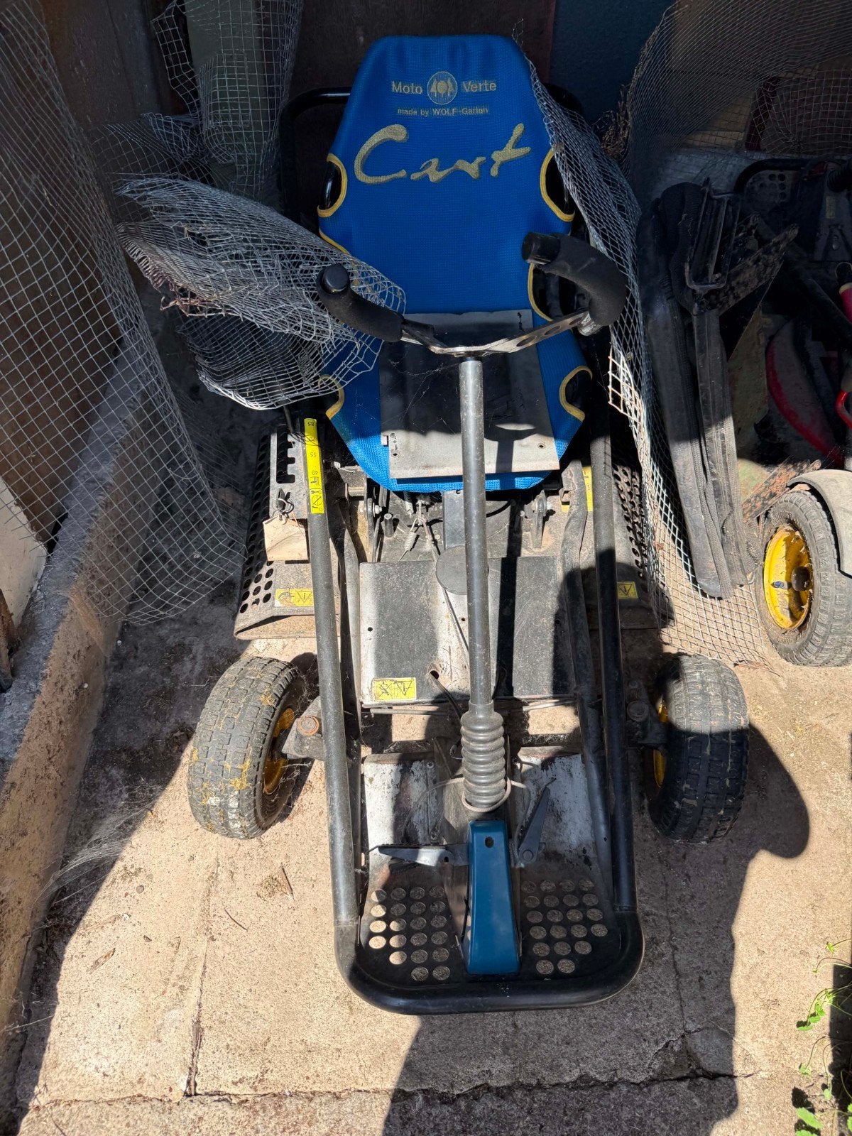 2 karting tondeuse moto verte Wolf garde une moto tondeuse W, Enlèvement ou Envoi, Bac de ramassage