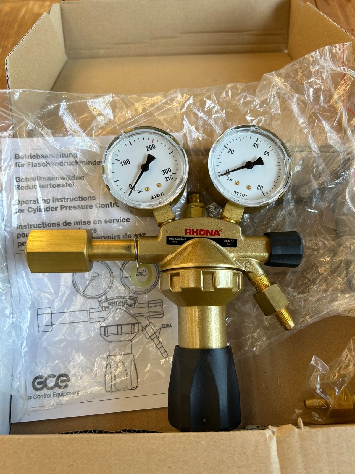 Rhona stikstof (nitrogen) reduceerventiel (drukregelaar), Doe-het-zelf en Bouw, Ophalen, Nieuw